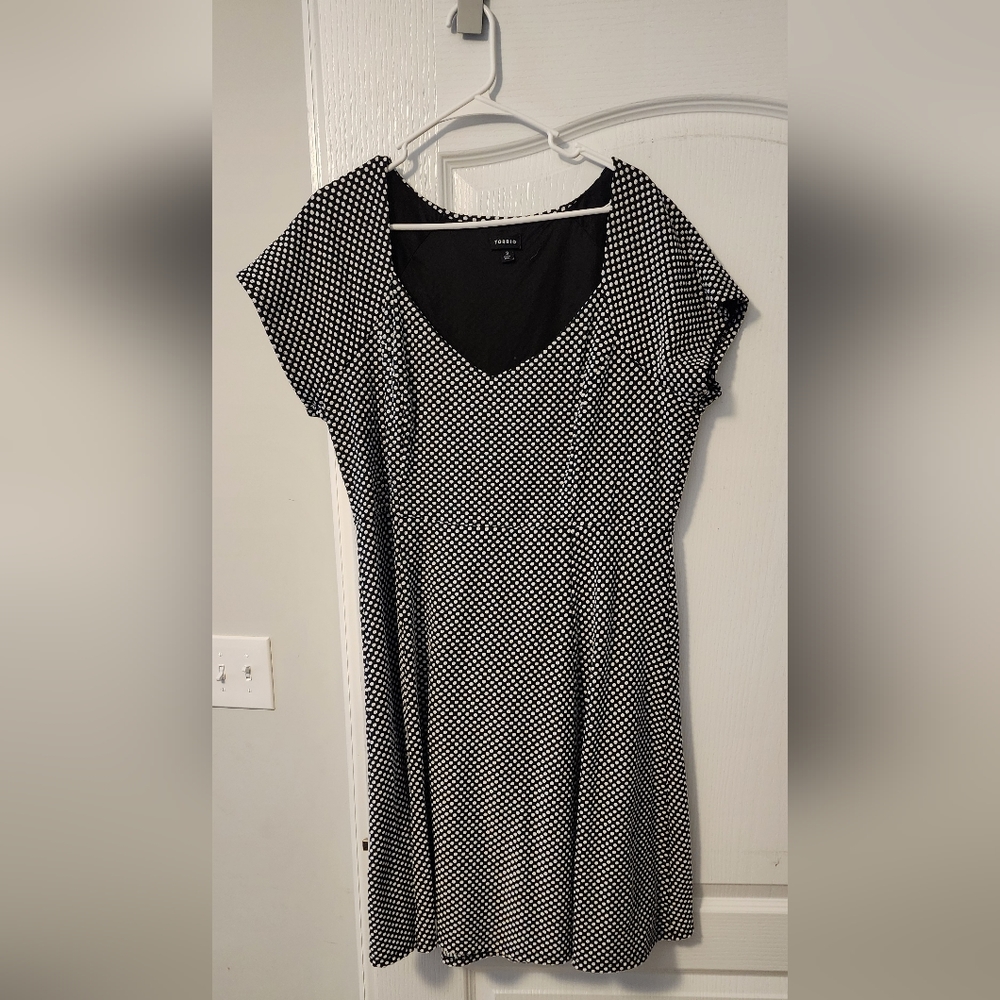 Torrid Black and White Polka Dot Dress